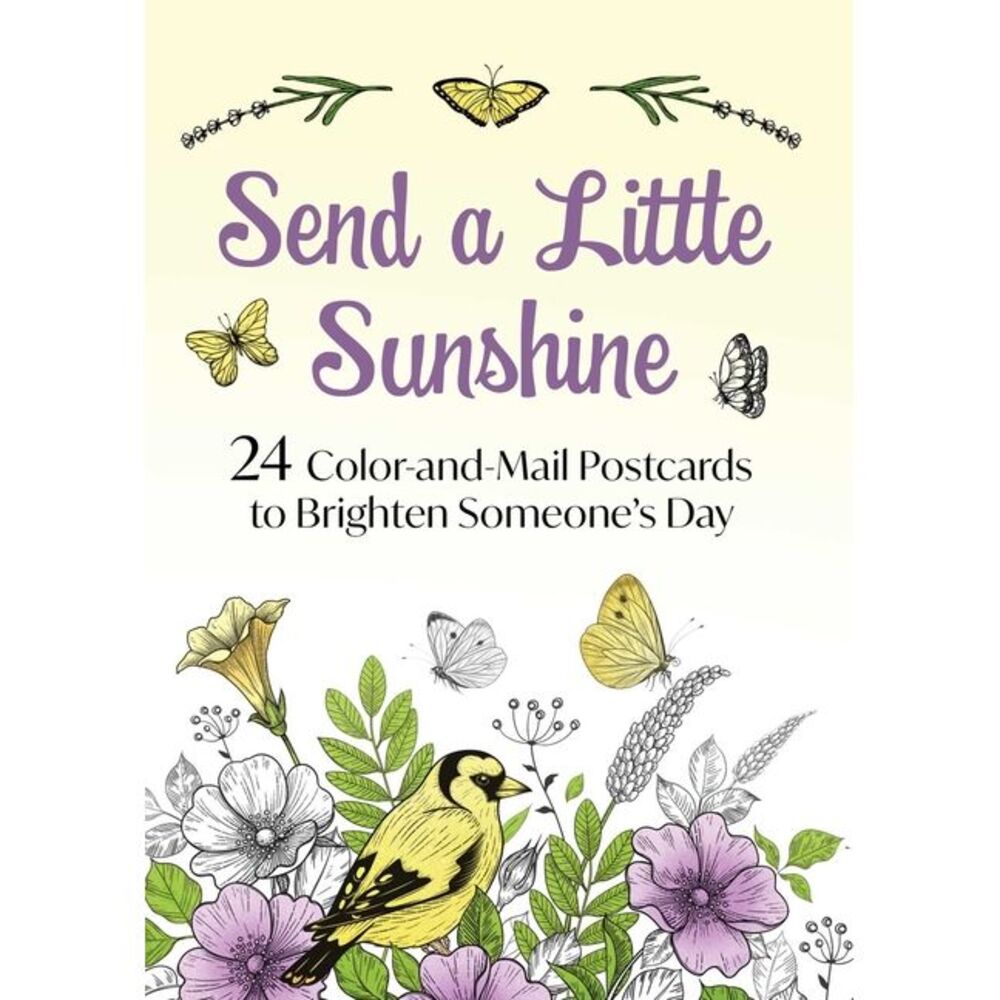 Send a Little Sunshine: 24 Color-And-Mail Postcards to Brighten Someone's Day --
